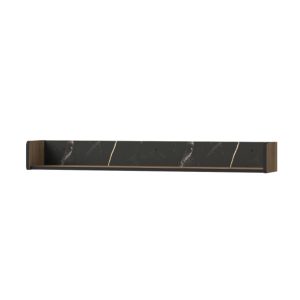Półka 120cm na ścianę PRESTIGO Czarny marmur / Orzech 351115 Półka 120cm na ścianę PRESTIGO Czarny marmur / Orzech 351115