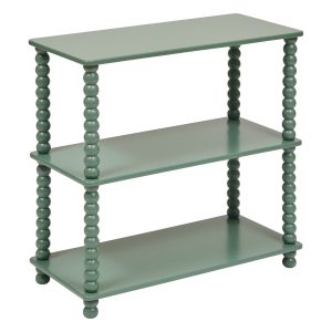 Półka 3-poziomowa Chamlo drewniana oliwkowa 75x75x34 cm stojąca 949569 Półka 3-poziomowa Chamlo drewniana oliwkowa 75x75x34 cm stojąca 949569