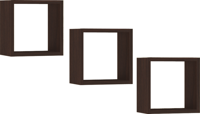 Półka AKORD K25 Wenge 25 cm mat 25x15x25 cm 303063