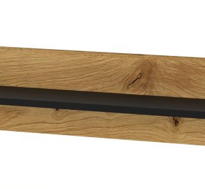 Półka ANETTE A 115 cm dąb artisan / czarny mat 240691 Półka ANETTE A 115 cm dąb artisan / czarny mat 240691