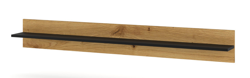 Półka ANETTE B 151 cm dąb artisan / czarny mat 240692
