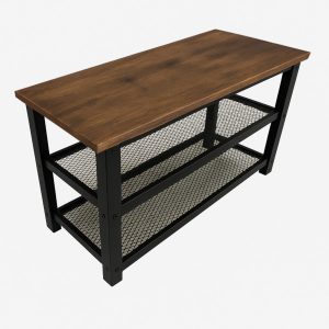 Półka ciemny brąz szafka na buty z siedziskiem loft BEGRYF 73x30x45 741713 Półka ciemny brąz szafka na buty z siedziskiem loft BEGRYF 73x30x45 741713