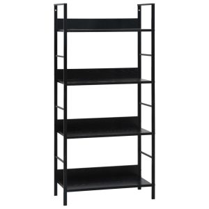 Półka Czarny Materiał drewnopochodny vidaXL 406975 Półka Czarny Materiał drewnopochodny vidaXL 406975