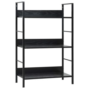 Półka Czarny Materiał drewnopochodny vidaXL 406974 Półka Czarny Materiał drewnopochodny vidaXL 406974