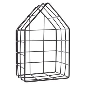 Półka dekoracyjna metalowa 16×26 cm czarna 22349 Półka dekoracyjna metalowa 16×26 cm czarna 22349