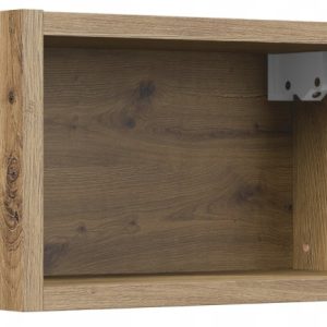 Półka Do Łazienki 35 x 20 cm DĄB Otwary Prostokąt BELLA 409051 Półka Do Łazienki 35 x 20 cm DĄB Otwary Prostokąt BELLA 409051