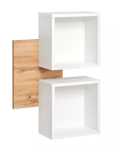 Półka EASY biała/dąb wotan 378664