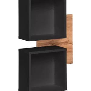 Półka EASY czarna/dąb wotan 378668 Półka EASY czarna/dąb wotan 378668