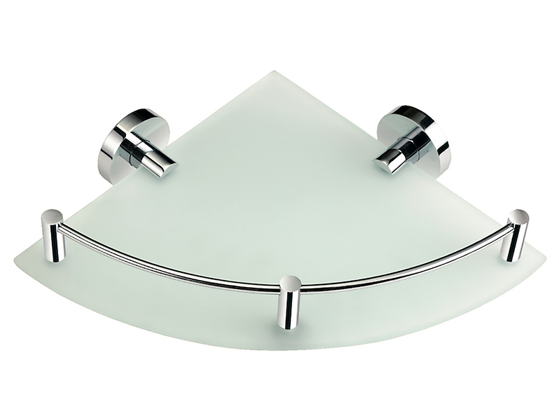 Półka łazienkowa narożna chrom szkło matowe Stella Classic 74332