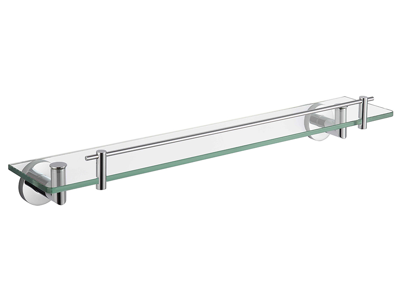 Półka łazienkowa pod lustro 60 cm chrom szkło przezroczyste Stella Classic 74273