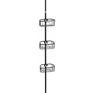 Półka łazienkowa teleskopowa pod prysznic do wanny aluminiowa czarna – Yoka 950334 Półka łazienkowa teleskopowa pod prysznic do wanny aluminiowa czarna – Yoka 950334
