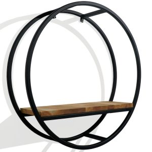 Półka loftowa okrągła dębowa 60cm 3d 571099 Półka loftowa okrągła dębowa 60cm 3d 571099