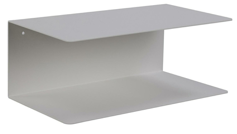 PÓŁKA METALOWA Joliet S biała minimalistyczna DWA POZIOMY 310797