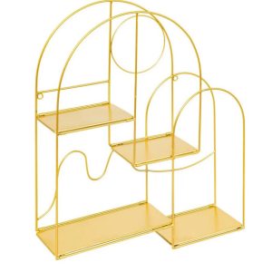 Półka metalowa złota Giulia 50×50 cm 296357 Półka metalowa złota Giulia 50×50 cm 296357