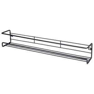 Półka na przyprawy Vilde metalowa czarna loft ścienna organizer kuchenny 185299 Półka na przyprawy Vilde metalowa czarna loft ścienna organizer kuchenny 185299