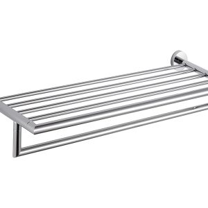 Półka na ręczniki z relingiem 50 cm chrom Stella Classic 74266 Półka na ręczniki z relingiem 50 cm chrom Stella Classic 74266