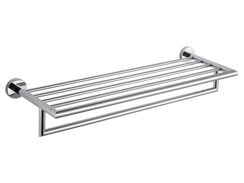 Półka na ręczniki z relingiem 60 cm chrom Stella Classic 74269