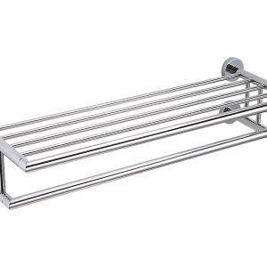 Półka na ręczniki z relingiem chrom Stella Classic 74270 Półka na ręczniki z relingiem chrom Stella Classic 74270