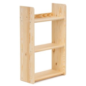Półka na ścianę 3 poziomy regał wiszący na książki drewniany naturalny brąz 1036549 Półka na ścianę 3 poziomy regał wiszący na książki drewniany naturalny brąz 1036549