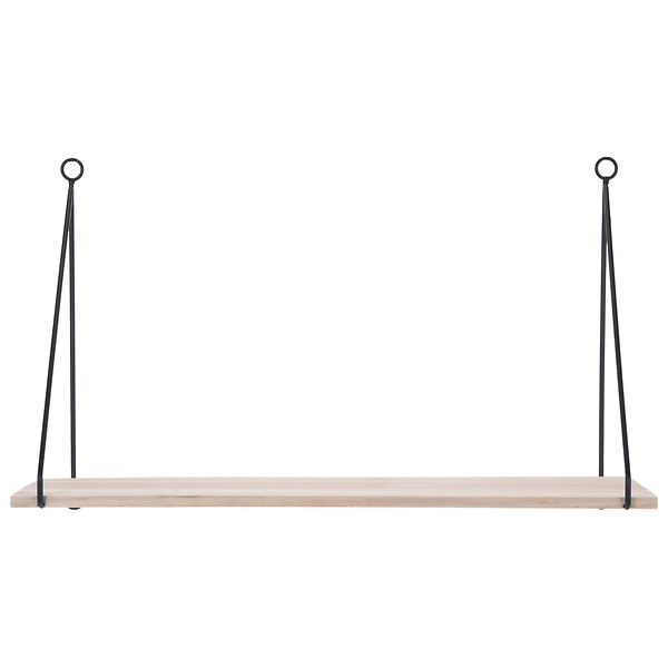 Półka na ścianę Loft drewno paulownia 50x29x15 cm 53672