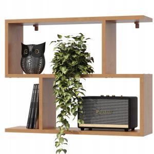 Półka na Ścianę Wisząca Ścienna na Książki do Pokoju Dziecka 70cm Olcha 762605