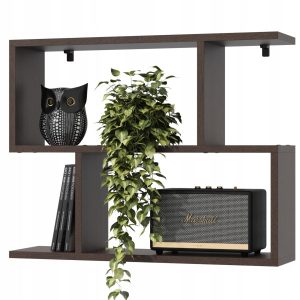 Półka na Ścianę Wisząca Ścienna na Książki do Pokoju Dziecka 70cm Wenge 762640