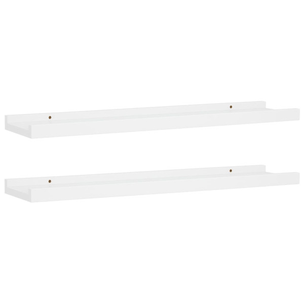 Półka na zdjęcia Biały 60 x 9 x 3 cm MDF vidaXL 490459