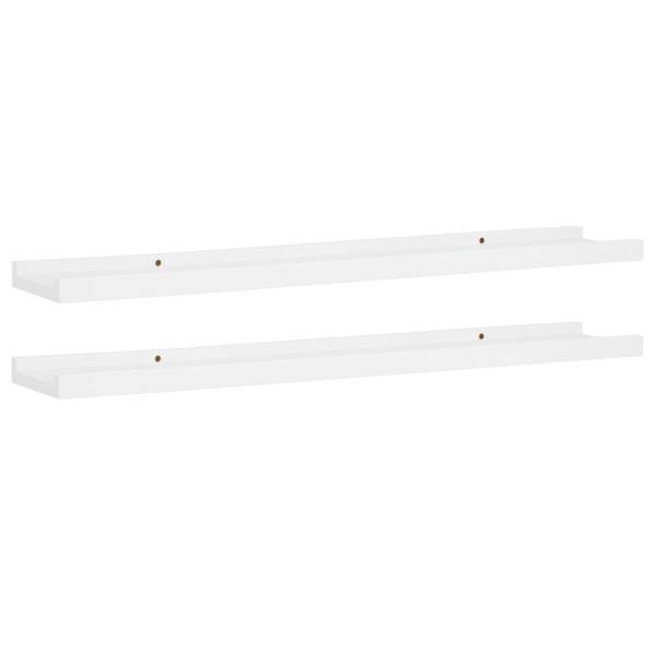 Półka na zdjęcia Biały 80 x 9 x 3 cm MDF vidaXL 490461