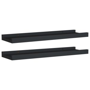 Półka na zdjęcia Czarny 40 x 9 x 3 cm MDF vidaXL 490463 Półka na zdjęcia Czarny 40 x 9 x 3 cm MDF vidaXL 490463