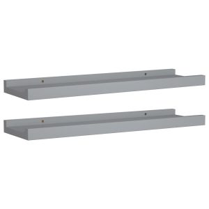 Półka na zdjęcia Szary 40 x 9 x 3 cm MDF vidaXL 490462 Półka na zdjęcia Szary 40 x 9 x 3 cm MDF vidaXL 490462