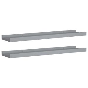 Półka na zdjęcia Szary 60 x 9 x 3 cm MDF vidaXL 490455 Półka na zdjęcia Szary 60 x 9 x 3 cm MDF vidaXL 490455