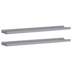 Półka na zdjęcia Szary 80 x 9 x 3 cm MDF vidaXL 490460 Półka na zdjęcia Szary 80 x 9 x 3 cm MDF vidaXL 490460