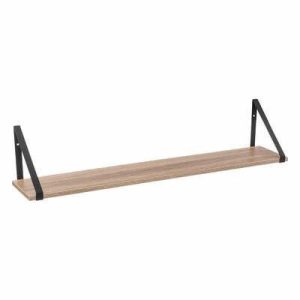 PÓŁKA O DŁUGOŚCI 78 cm Aliaj naturalna CZARNE WSPORNIKI 5kg 410826 PÓŁKA O DŁUGOŚCI 78 cm Aliaj naturalna CZARNE WSPORNIKI 5kg 410826