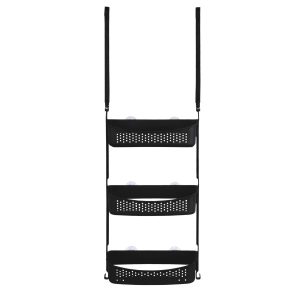 Półka pod prysznic koszyk łazienkowy wiszący organizer czarny 954241 Półka pod prysznic koszyk łazienkowy wiszący organizer czarny 954241
