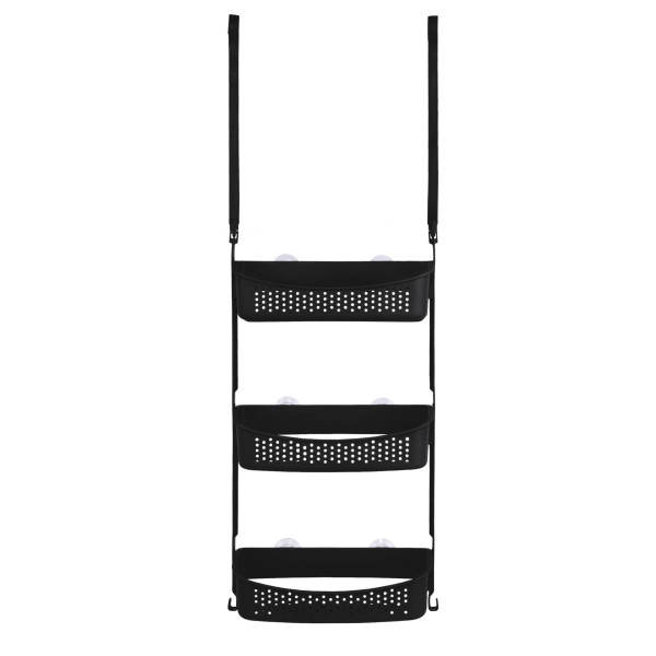 Półka pod prysznic koszyk łazienkowy wiszący organizer czarny 954241
