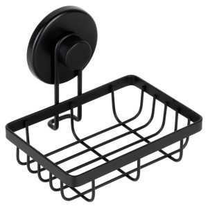 Półka pod prysznic metalowa czarna na przyssawkę 13,5×10,5×11,5 cm 782503 Półka pod prysznic metalowa czarna na przyssawkę 13,5×10,5×11,5 cm 782503