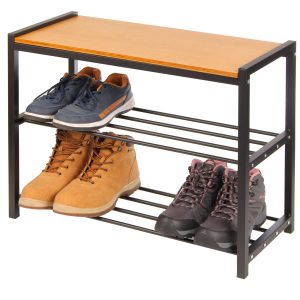 Półka regał stojak na buty 3-poziomowa 61x30x47,5cm BRUNBESTE BB-3424 652977 Półka regał stojak na buty 3-poziomowa 61x30x47,5cm BRUNBESTE BB-3424 652977