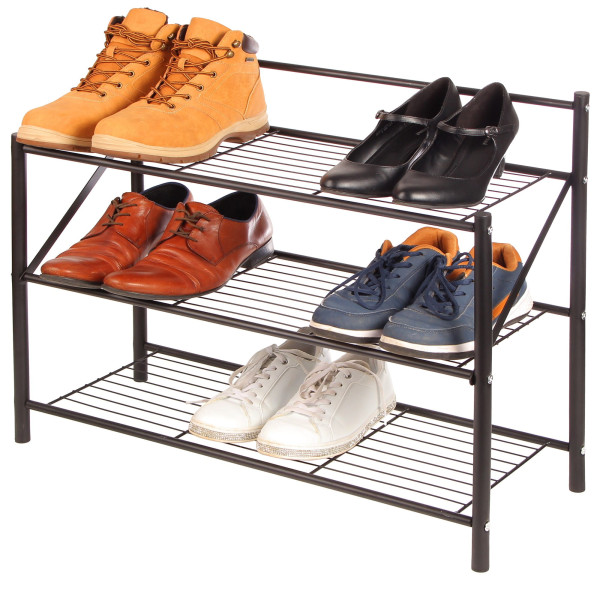 Półka regał stojak na buty 3-poziomowa 65x25x54 cm BRUNBESTE BB-3392 652978