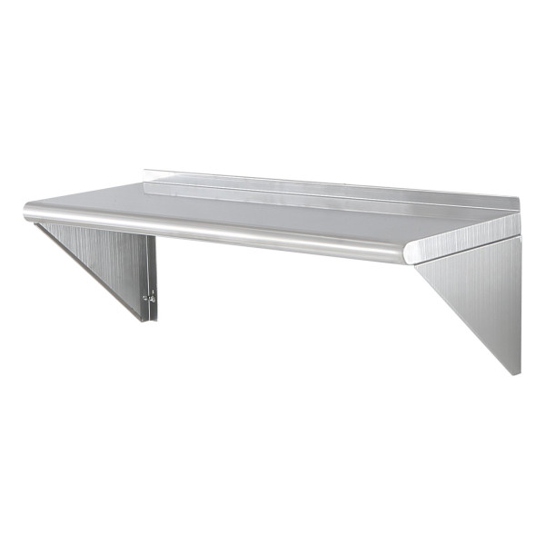 Półka ścienna 30x91 cm stal nierdzewna 113 kg - do kuchni baru hotelu 936246