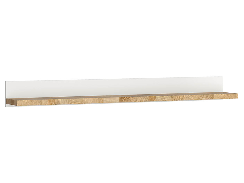 Półka ścienna Alameda 147 cm biały/ dąb westminster 26730
