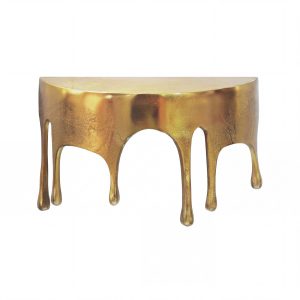 Półka ścienna aluminiowa złota optyka kropli wisząca pływająca Drops 35 cm 1078423 Półka ścienna aluminiowa złota optyka kropli wisząca pływająca Drops 35 cm 1078423