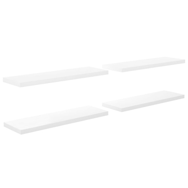 Półka ścienna Biały 120 x 23.5 x 3.8 cm MDF vidaXL 188497