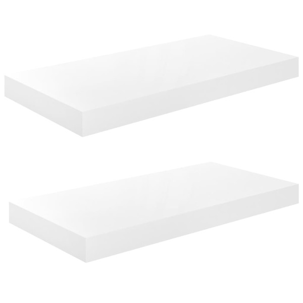 Półka ścienna Biały 50 x 23 x 3.8 cm MDF vidaXL 188528
