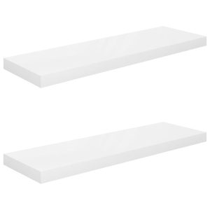 Półka ścienna Biały 80 x 23.5 x 3.8 cm MDF vidaXL 188551 Półka ścienna Biały 80 x 23.5 x 3.8 cm MDF vidaXL 188551