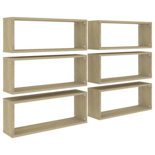 Półka ścienna Brąz 60 x 15 x 23 cm Materiał drewnopochodny vidaXL 188535