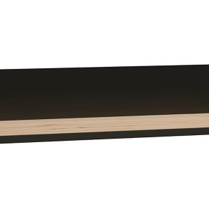 Półka ścienna Cali C-9 120 cm dąb artisan/czarny 134797 Półka ścienna Cali C-9 120 cm dąb artisan/czarny 134797
