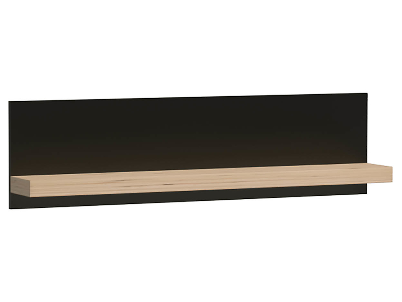 Półka ścienna Cali C-9 120 cm dąb artisan/czarny 134797