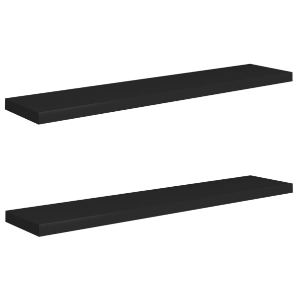 Półka ścienna Czarny 120 x 23.5 x 3.8 cm MDF vidaXL 188567