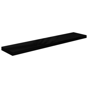 Półka ścienna Czarny 120 x 23.5 x 3.8 cm MDF vidaXL 188522 Półka ścienna Czarny 120 x 23.5 x 3.8 cm MDF vidaXL 188522