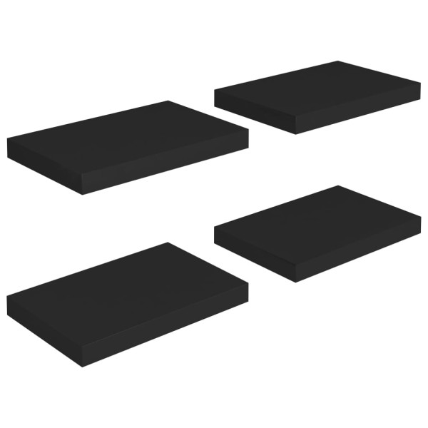 Półka ścienna Czarny 40 x 23 x 3.8 cm MDF vidaXL 188507